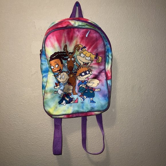 Rugrats Nickolodean Mini‎ Tie-Dye Pink Backpack - Picture 1 of 2
